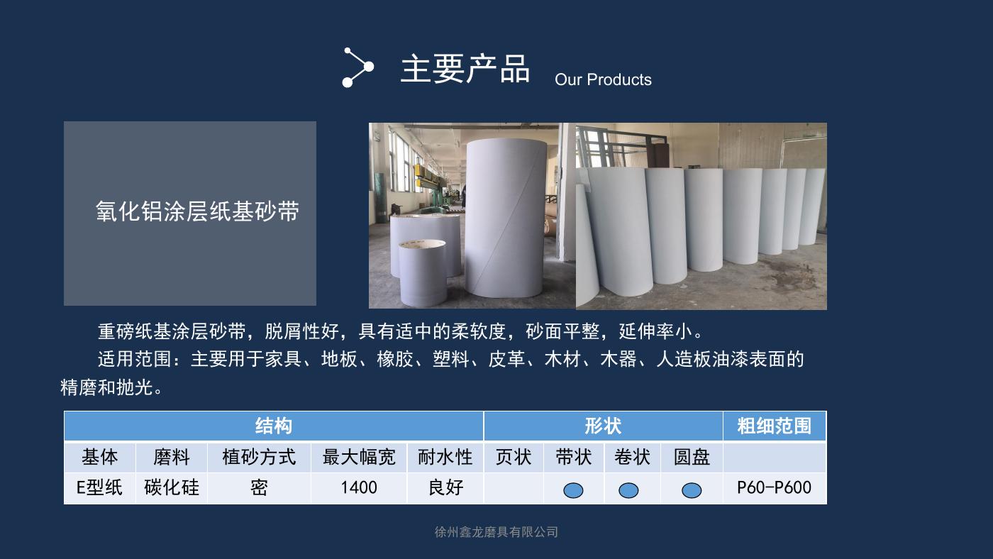 氧化铝涂层纸基砂带